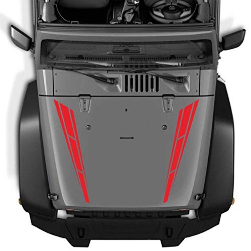 Lanzmyan Universal Hood Decal Sticker Dbs001 Car Hood Racing Body Side Vinyl Modified Stripe Decal Decoration Red #TOP3
