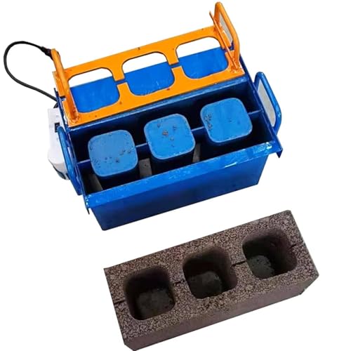 Máquina eléctrica para hacer bloques para cemento y hormigón, formación rápida de 45 segundos con 212 vibraciones/min, ideal para proyectos de construcción y bricolaje