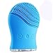 Facial Cleansing Brush and Massager,Silicone Facial Scrubber Deep Cleansing dirt and Exfoliating by Dr.HeiZ(Blue)
