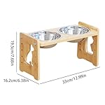 Elevated Dog Bowls, Adjustable Tilted Elevated Dog Food Bowl, Reusable Detachable Feeding Station, Ideal for Small, Medium, Large Puppies, Kittens, Cats, 12.99x7.68x6.38 Inches – Bild 2