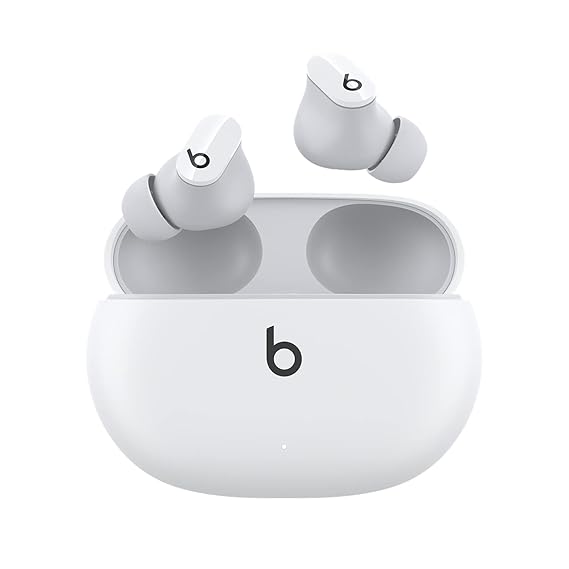 Beats Studio Buds  True Wireless Noise Cancelling Earbuds  IPX4 Rating, Sweat Resistant Earphones, Compatible with Apple & Android, Class 1 Bluetooth, Built-in Microphone  White