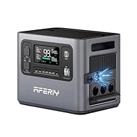 AFERIY P280 Station Electrique Portable 2800W, Batterie Nomade 2048Wh Extensible à 10,24kWh, Recharge Rapide 1,5H, 220V-240V, Generateur Electrique pour Usage Domestique/Camping-Car/Panne de Courant