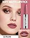 Plum Matte Lipstick Crayon for Women, Waterproof Long-Lasting Transfer-Proof Lip Stick, Highly Pigmented Creamy Velvet Lipsticks for Dry Lips, Soft Smooth Texture Lip Stick Crayon Christmas Makeup-02