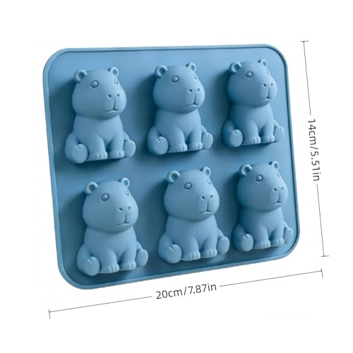 Molde de cubitos de hielo 3D silicona animal miniatura 3