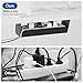 FLEXISPOT EN2 Height Adjustable Standing Desk 55 x 28 Inches Whole-Piece Desktop Electric Stand Up Desk with Desk Clamp Power Strip, Cable Management(Black Frame + 55