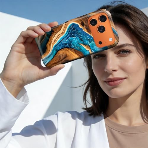 Coque iPhone 17 Pro contre les rayures avec double couche bois résine MagSafe - 2