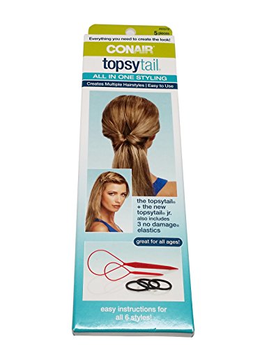 Conair Topsytail All in One Styling Kit, 3-Pack