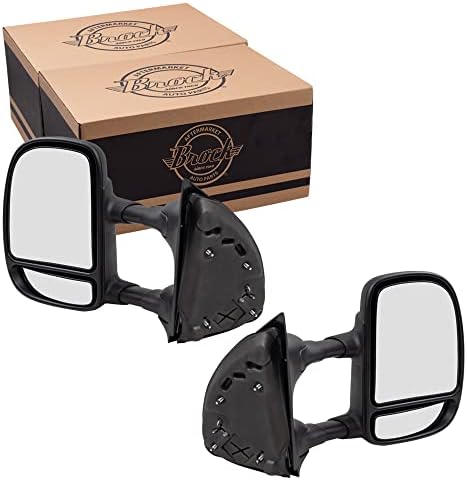 Brock Replacement Side Door Mirrors Set For 1995-1996 Roadmaster, Fleetwood, Caprice, Impala