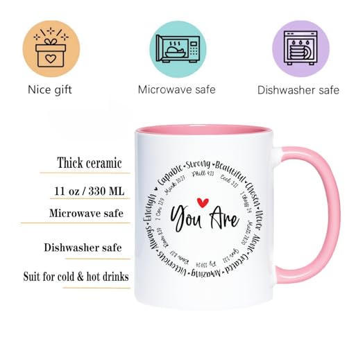 Taza de café con versículo bíblico cristiana cerámica 11 oz miniatura 3