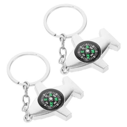 Toyvian 2 piezas brújula de supervivencia para exterior miniatura 1