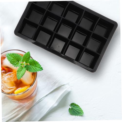 2 piezas bandejas para cubitos de silicona con tapa miniatura 4