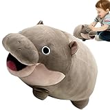 Création Énergétique et : Cette peluche hippo attachante est artisanée pour refléter l'énergétique de l'hippopotame pygmée célèbre sur internet, apportant de la avec son caractère fantaisiste et réconfortant inspiré des tendances virales mondialement reconnues