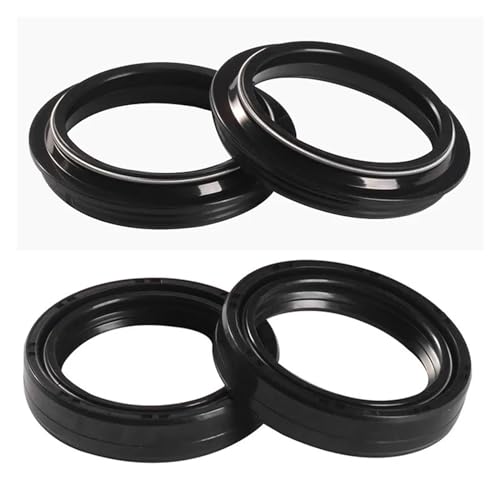 43x54x11 43 * 54 Front Shock Fork Damper Shaft Oil Seal Retainers 43 54 Dust Cover For V-STROM 650 ALL EDITIONS 2005-2017(2pc Seal 2pc Cover)