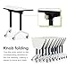 CUAOCEZ Conference Table, Foldable Flip Top Mobile Training Table, Combinable Trapezoidal Computer Desk, Metal Frame, Modesty and Lockable Wheels, Seminar Training Table (8PCS)