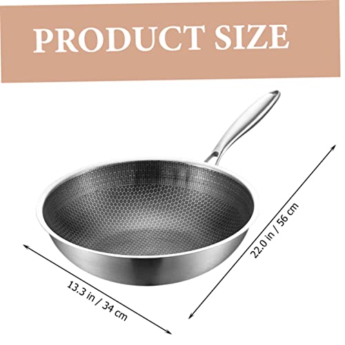 Wok de acero inoxidable Alipis antiadherente miniatura 2