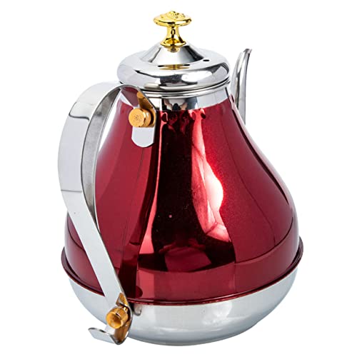 Zerodeko Tetera de gran capacidad colador de té tetera de té para acampar hervidor de agua Hervidor de calefacción de agua tetera cafetera tetera de té inoxidable teteras Acero inoxidable