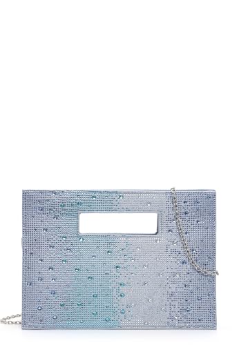 Pochette de soirée Tamaris Amalia strass bleu pour sublimer une robe de fête simple