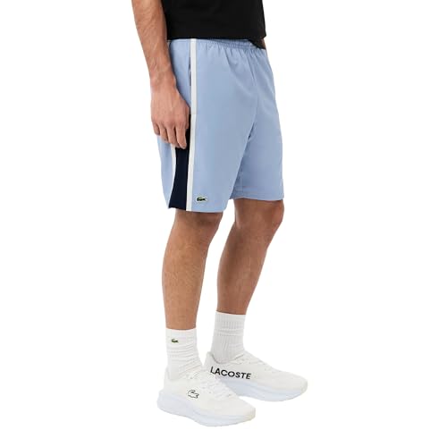 Image of Lacoste Men's Lightweight Colour-Block Stripe Tennis Shorts