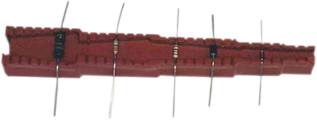 KEMO Bending device, bending gauge, resistors, LED components, bending capacitor, bending THT diodes, building elements in 5 grid sizes: 7.5 mm, 10.0 mm, 12.5 mm, 15.0 mm and 17.5 mm