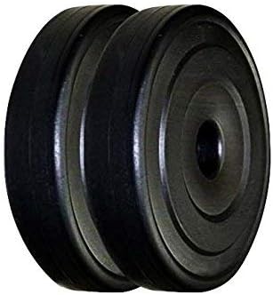 20 Kg PVC Weight Plate, 10 Kg Set Of 2, Black