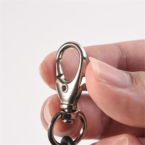 Porte-clés rétractable ressort spirale extensible hommes 23-90 cm