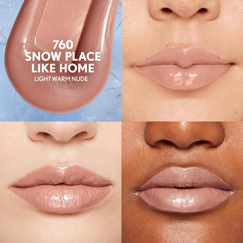 Covergirl Clean Fresh Yummy Plumper Lip Gloss, 760 Snow Place Like Home, Shiny, Vegan Formula, Easy to Apply, Minty Flavor, 0.33oz - Image 4