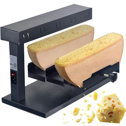 Fusor De Queso Comercial, Máquina Para Derretir Raclette Tradicional, Zonas De Calentamiento Duales, Altura/ángulo Ajustable, Queso Para Derretir 40 S, Calentador De Queso Para Cafetería