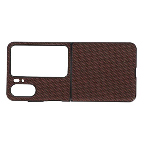 Rankomu Oppo Find N2 Flip kolfiber telefonfodral - Brun skyddsskal