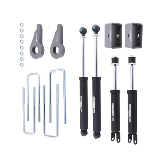 maXpeedingrods 1-3” Front & 3” Rear Lift Leveling Kit w/Shocks for Chevy Silverado/GMC Sierra 1500 4WD 1999-2007