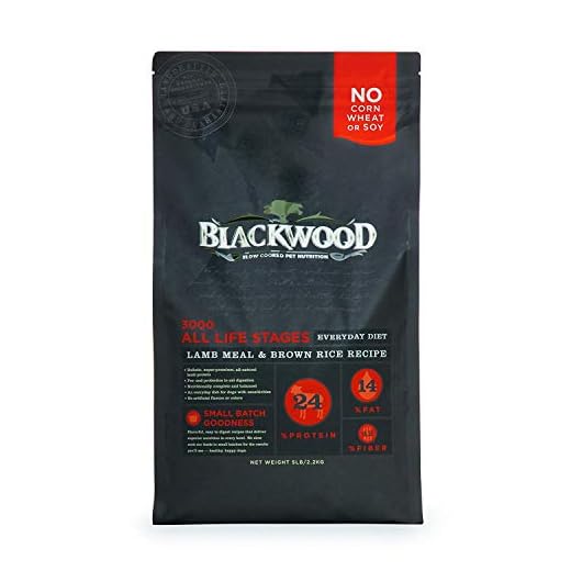 Blackwood Dog Food Made in USA Slow Cooked Dry Dog Food [Natural Dog Food For All Breeds and Sizes], Lamb Meal & Brown Rice Recipe, Resealable Bag To Preserve Freshness