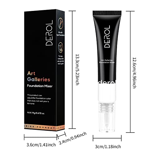 Freeorr White Foundation Mixing Pigment, White Foundation Shade Adjuster Foundation Color Corrector Delicate And Smooth, Easy To Blend Deep To Shallow 01#Ghost White,Pack Of 1, 0.67Oz #TOP6