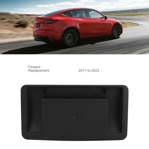 Image of Front License Plate Mount Frame Replacement for 3 2017 to 2023, Front Bumper License Plate Bracket License Plate Holder Mount, OE Number 1096829 00 G