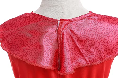 Vestido princesa flamenco rojo para niñas talla 8-10 miniatura 6