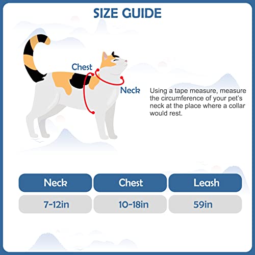 SCENEREAL Cat Harness and Leash Set - Pet Outdoor Walking Escape Proof, Adjustable cat Harness with Natural Scenery… - Image 3