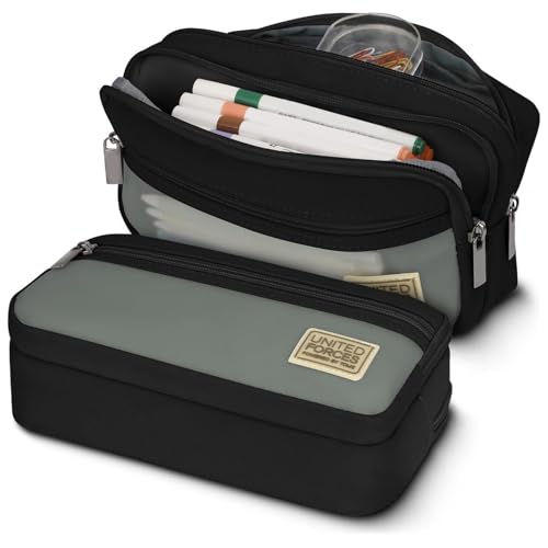 Generisch Estuche para lápices con Cremallera para la Escuela, de Almacenamiento para lápices y Material Escolar para niños, Adolescentes y Adultos