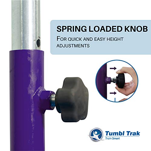 Tumbl Trak Expandable Gymnastics Training Jr Kip Bar, Purple