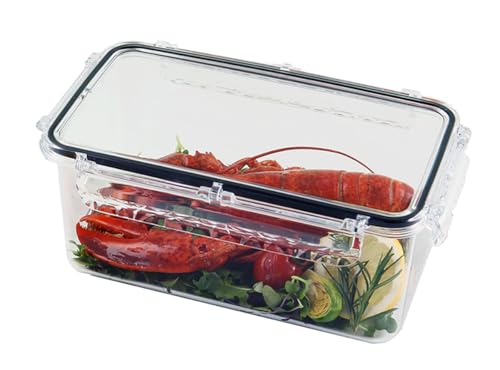 GOTMAN 食品密閉容器 (2,700ml) Tritan 100% / BPA FREE/フルーツ整理ボックス/野菜整理ボックス/冷蔵庫整理ボックス/キッチン整理ボックス/電子レンジ&冷凍庫&食器洗い機使用可/完全密閉機能/透明/鮮度を保つ/大容量 (