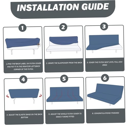 Funda de futon antimanchas que soluciona los roces en el sofa 6