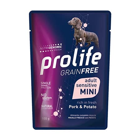 Prolife Dog GrainFree Maiale e Patate - confezione 10 Bustine da gr.100 confezione risparmio.