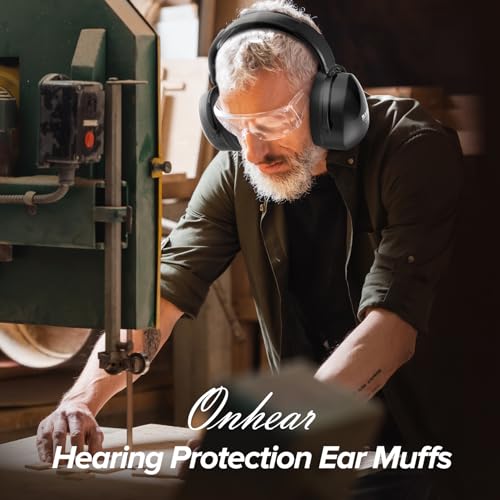 Onhear Ear Protection Headphones for Adults Kids, Noise Cancelling Headphones for Autism, Adjustable Noise Cancelling Ear Muffs, Earmuffs Hearing Protection, Effective Ear Muffs for Noise Reduction - Image 8