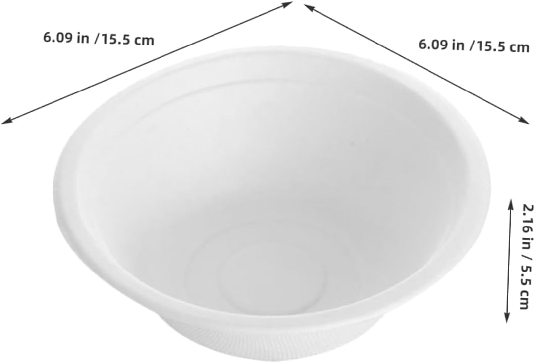 100pcs Bowls Food Bowls for Soup Noodles Salads Takeaway Packaging for Events Parties and Home Use