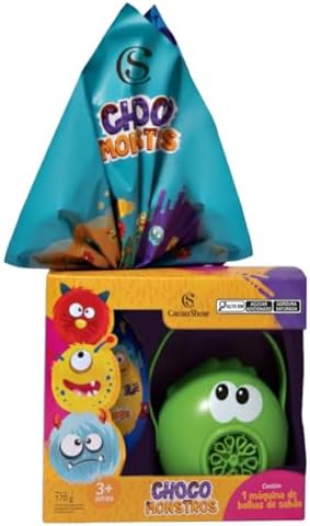 Ovo de Páscoa ao Leite Chocomonstros Bolha de Sabão Menino Ludovi...