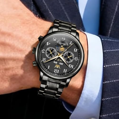 Image of OLEVS Watches for Men Automatic Mechanical Self Winding Watch Business Dress Wrist Watch