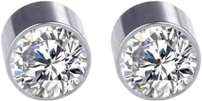 Orecchini Magnetici Finti - Brillantino 3mm, Senza Foro, Nickel Free, Coppia - Foto 6