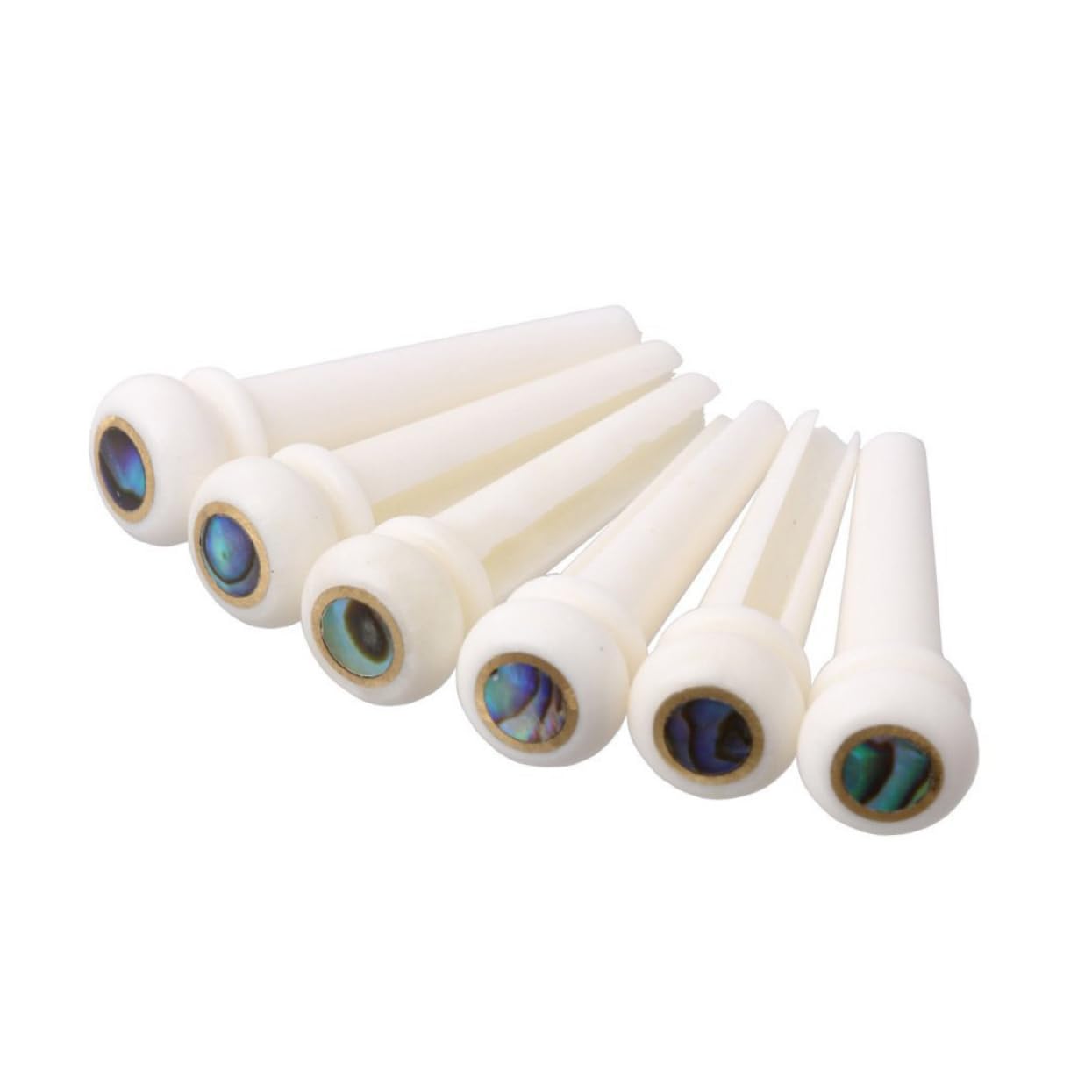 Toyvian 18pezzi Perni Per Ponte Chitarra Acustica Da Osso Di Mucca Con Inlay Punto Per Stile e Durata Compatibili Con Chitarre Folk Accessori Di Alta Qualità Per Sostituzione e