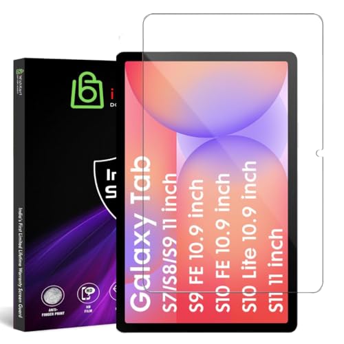 Image of Samsung Galaxy Tab S11 / S10 FE 10.9 inch / S9 FE / S9 / S8 / S7 11Inch Tab Tempered Glass Screen Protector Guard Full Screen Coverage Edge to Edge with Easy Installation kit |Anti-Scratch