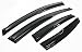 Cuztom Tuning JDM 3D Style Smoked Window Visor Vent Shade for 2010-15 Toyota Prius ZVW30
