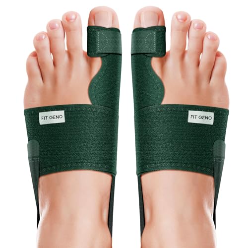 Fit Geno 2-Pack Orthopedic Hallux Valgus Toe Separator – Adjustable Day & Night Bunion Relief for Men & Women