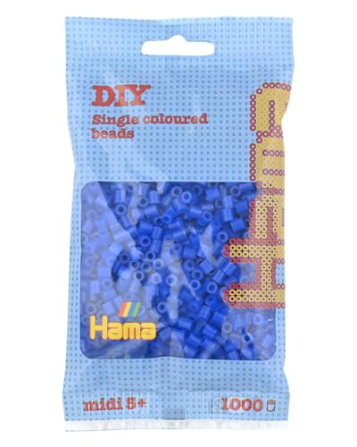 HAMA - sachet de perles à repasser | env. 1000 perles midi | loisirs créatifs et mosaïques pour enfants dès 5 ans | jeu créatif et décoration artisanale...