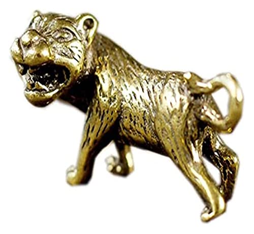 Key button pendant petit tigre en laiton pour offrir à un proche